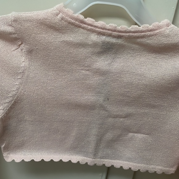 BABY PINK SPARKLY KIDS SHRUG - Monsoon, 5-6 - Picture 4 of 4